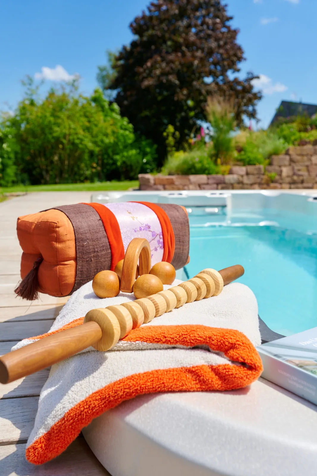 Pool: Wellness-Details am Beckenrand