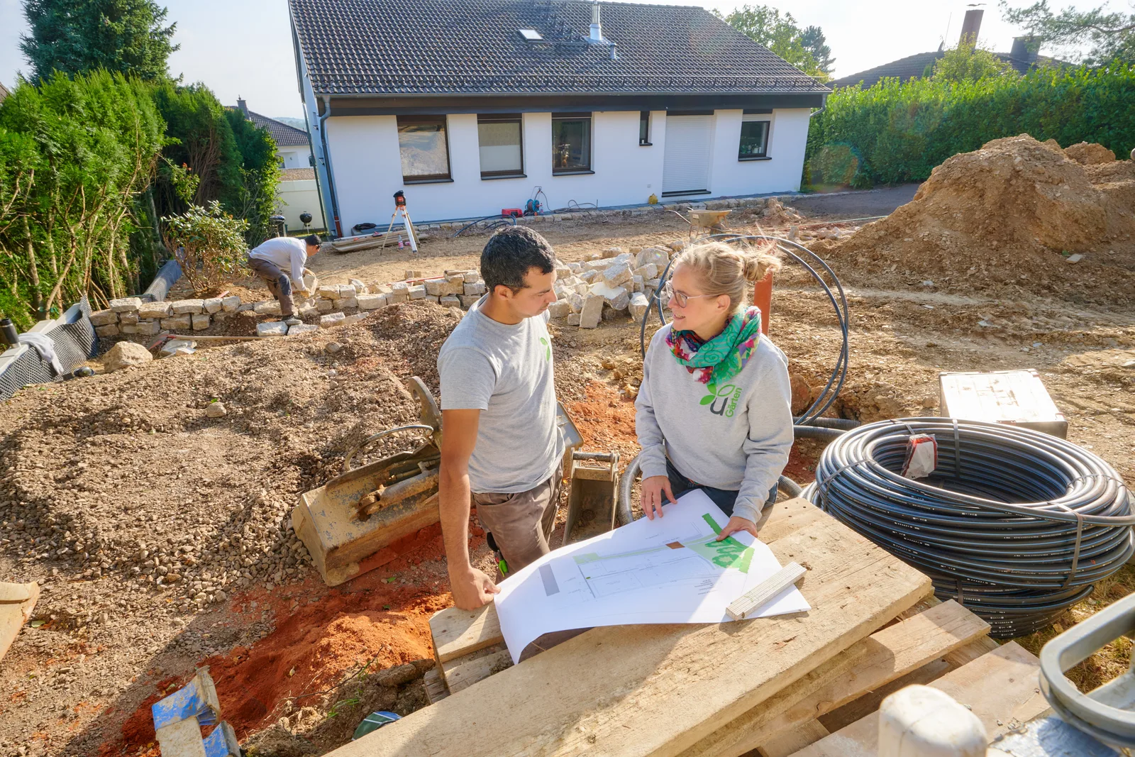 Ullrich Gärten: Abstimmung nach Plan auf der Baustelle